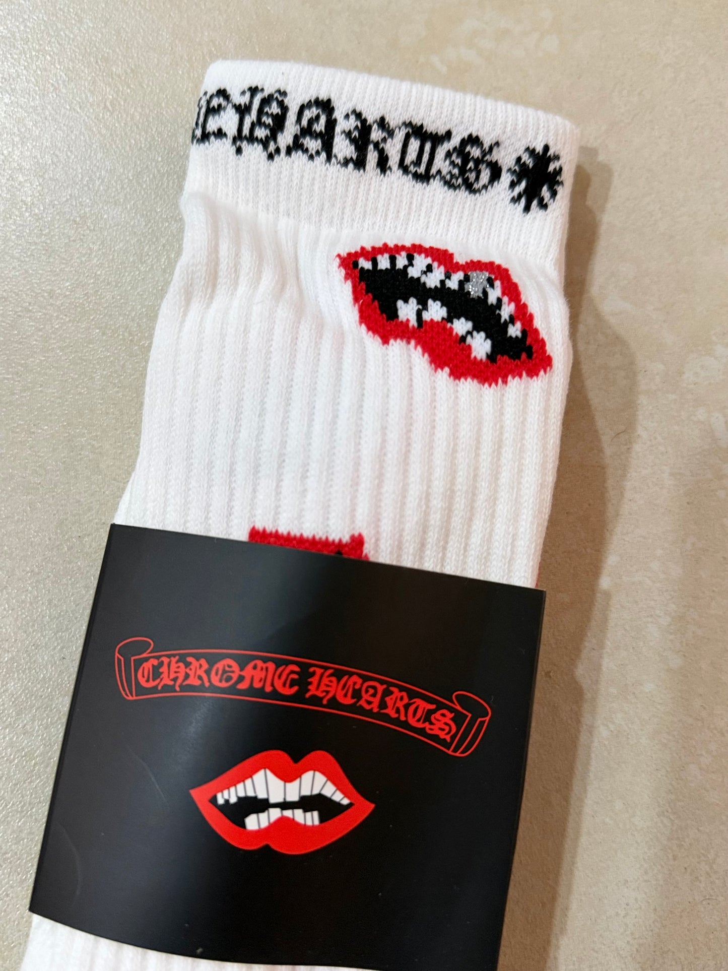 Chrome Hearts "Matty Boy" Lips White/Red