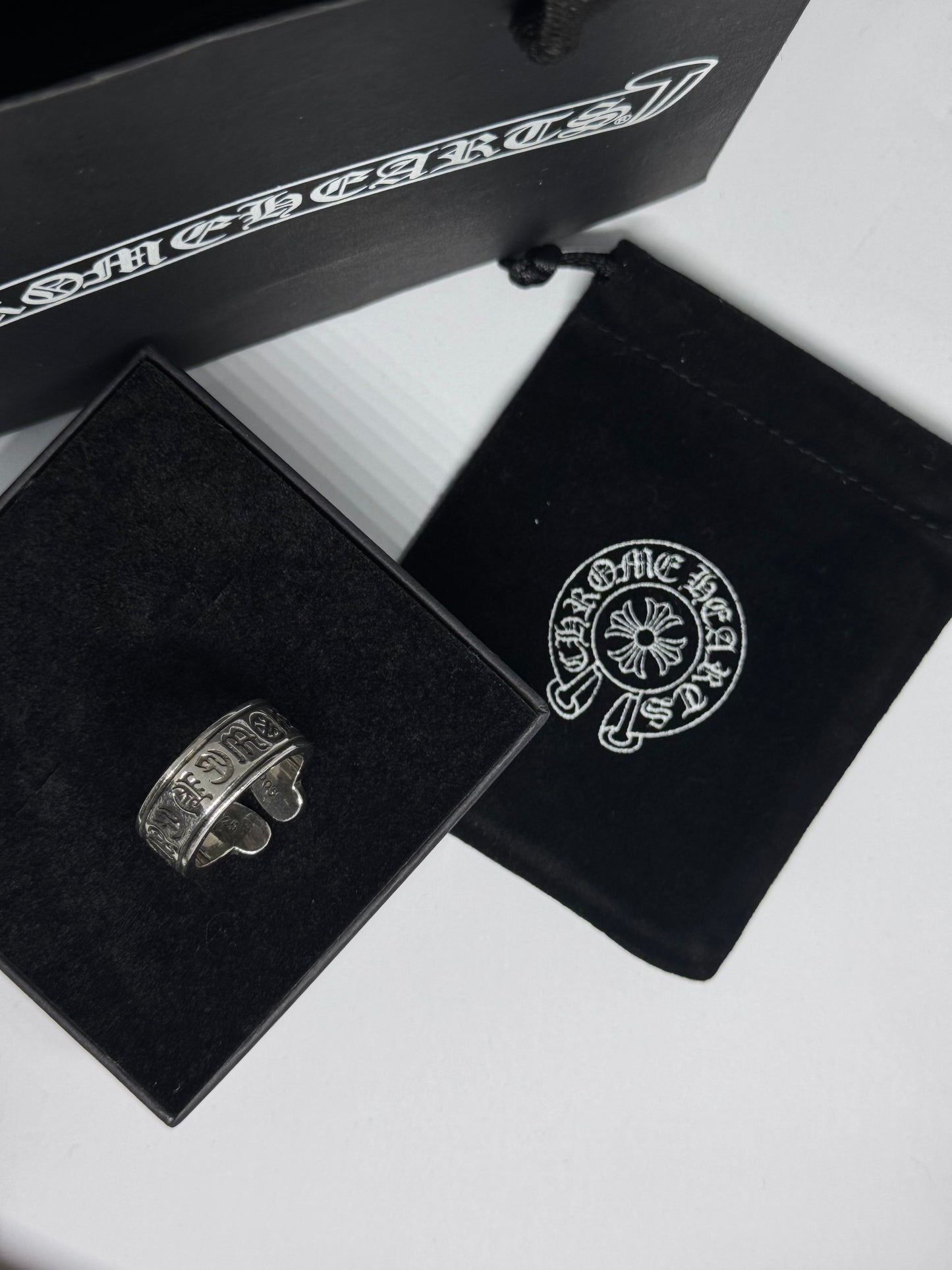 CHROMEHEARTS ANILLO AJUSTABLE PLATA 925