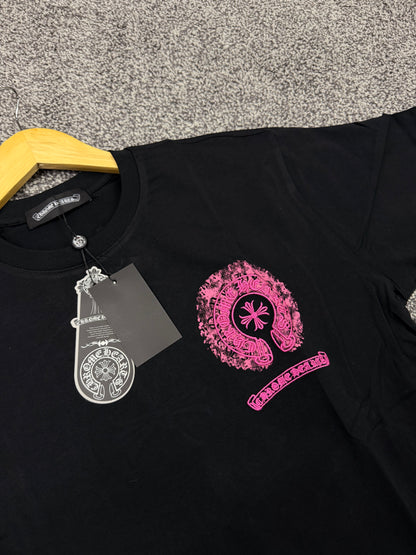 Chromehearts Embroidered Tshirt Pink