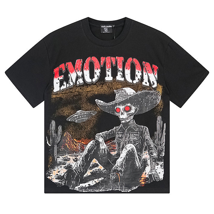 MIXED EMOTIONS BLACK “DESERTED” TEE