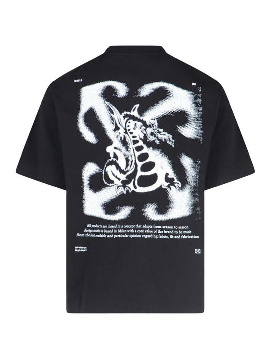 OFF WHITE DRAGON BLACK TSHIRT