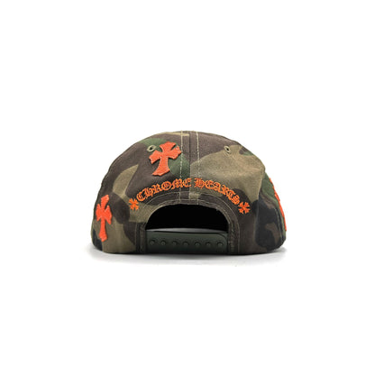 Chrome Hearts Embroidered Cross Logo Camouflage Baseball Cap