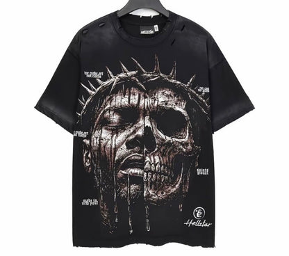 HELLSTAR JESUS SKULL TSHIRT