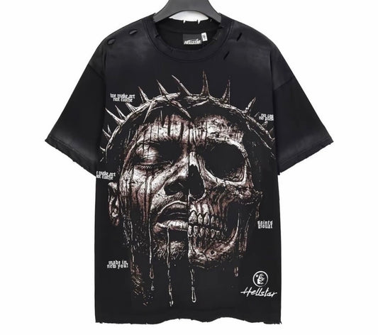 HELLSTAR JESUS SKULL TSHIRT