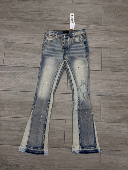 PURPLE FLARED JEANS PE63617