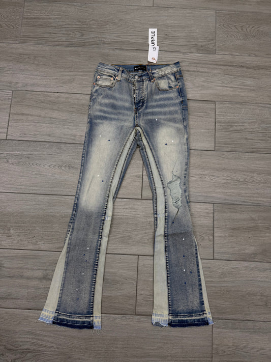 PURPLE FLARED JEANS PE63617