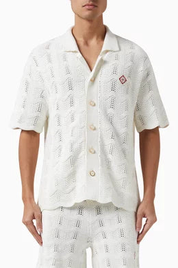 CASABLANCA Conjunto
Wavy Gradient Shirt in Crochet Knit