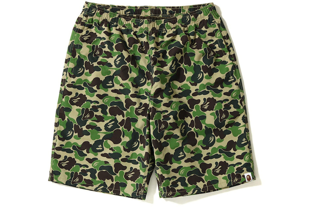 BAPE ABC Beach Shorts Green
