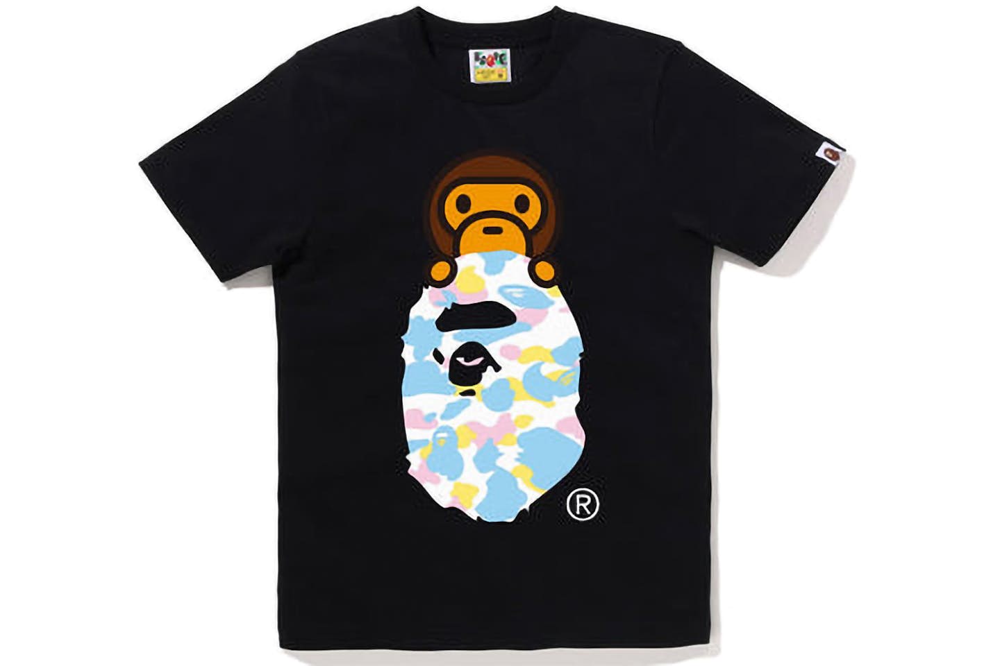 BAPE BABY MILO CAMO BLACK TSHIRT