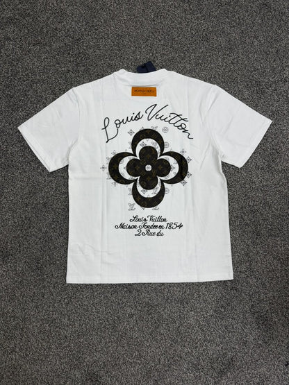Louis Vuitton Rue big logo white tee
