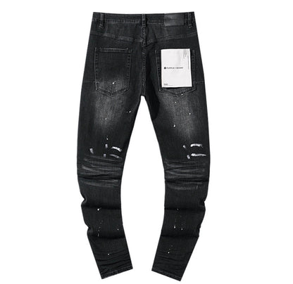 PURPLE PANT BLACK PU144