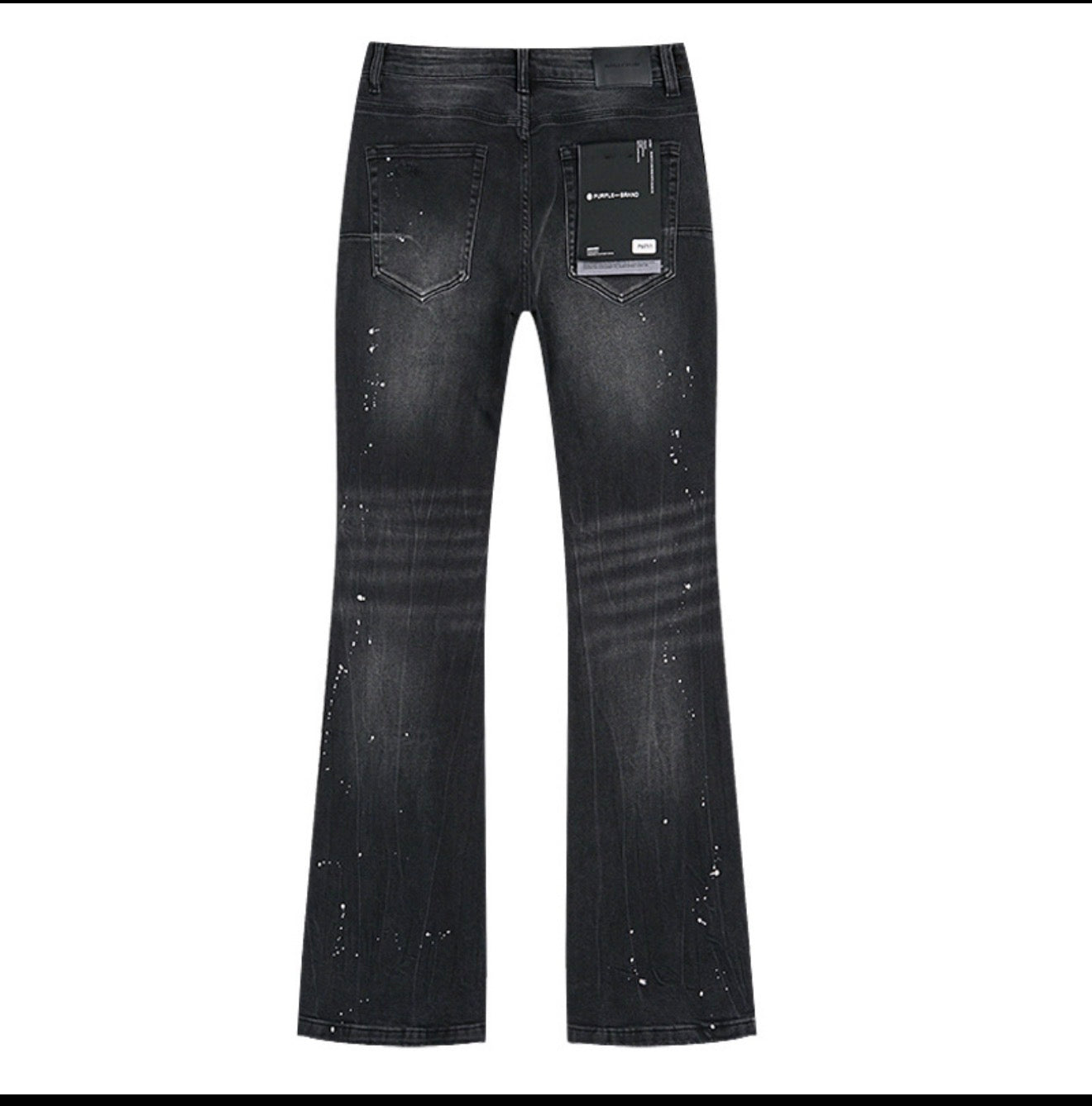 PURPLE JEANS FLARED BLACK PU711