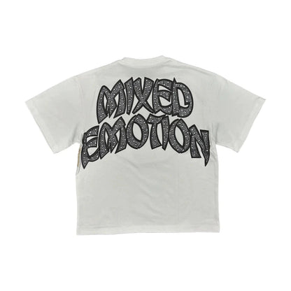 Mixed Emotion Arch angel white tee