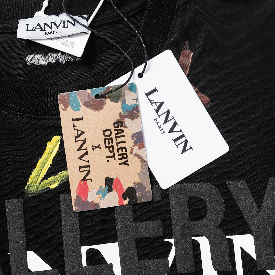 GALLERY DEPT X LANVIN TSHIRT BLACK