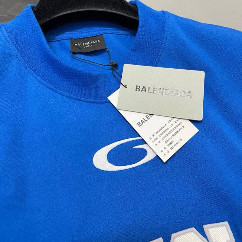 BALENCIAGA BASKETBALL JERSEY BLUE