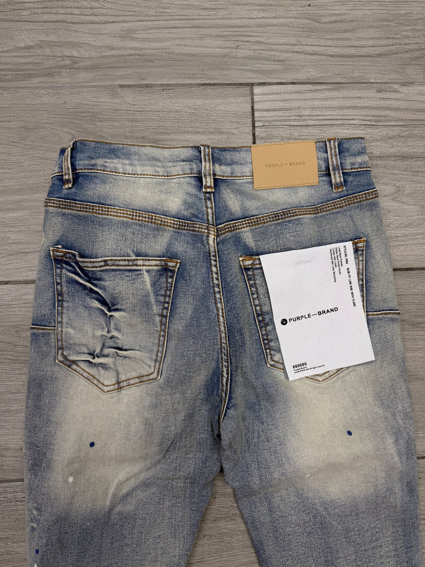PURPLE FLARED JEANS PE63617