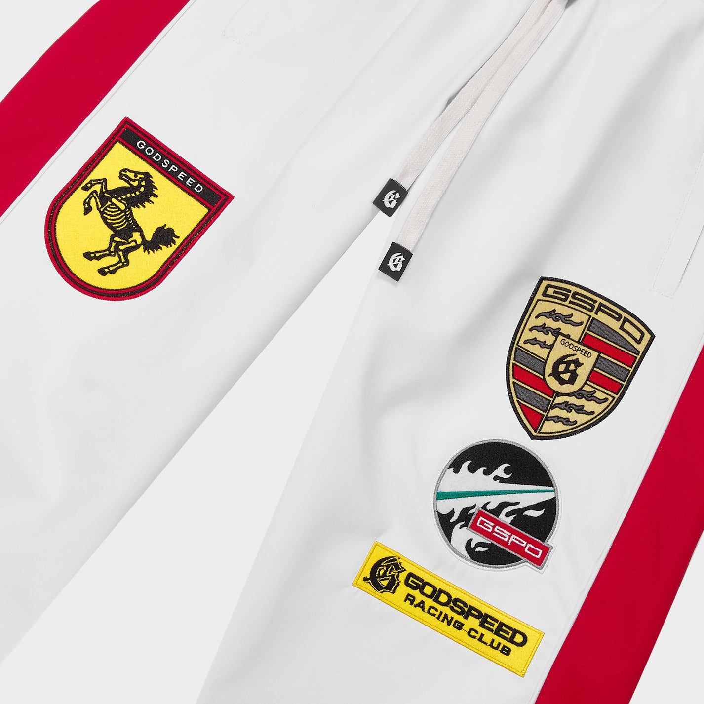 GODSPEED GRC TRACKPANTS NYC WHITE