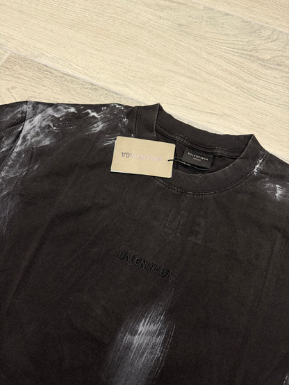 BALENCIAGA DISTRESSED GRAPHIC TEE