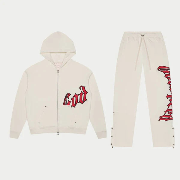 Godspeed Logo Sweatsuit Cream/Red