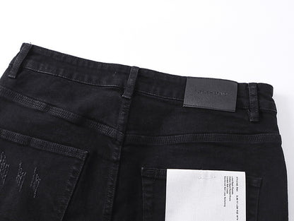 PURPLE FLARED JEANS BLACK PU6014