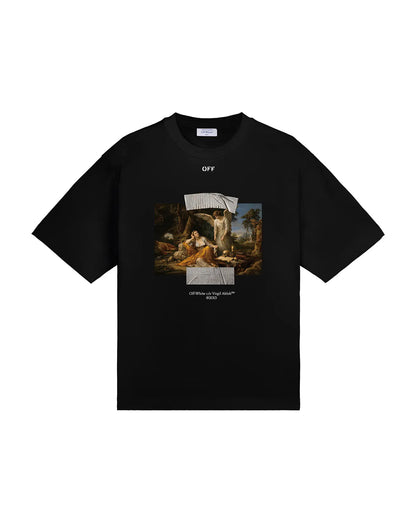 Off-White Art Technique Pattern Print T-Shirt