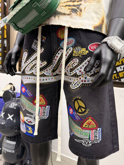 Valley Dreams 1980’s Jorts Black