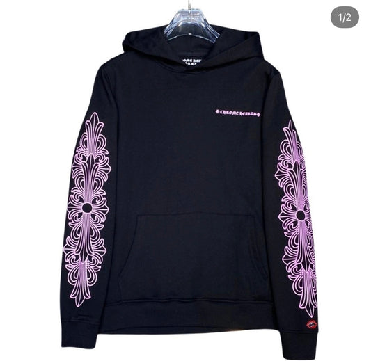 HOODIE CHROMEHEARTS BLACK PINK