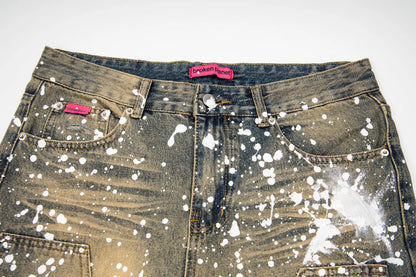 Broken Panet Pant Print denim jeans
