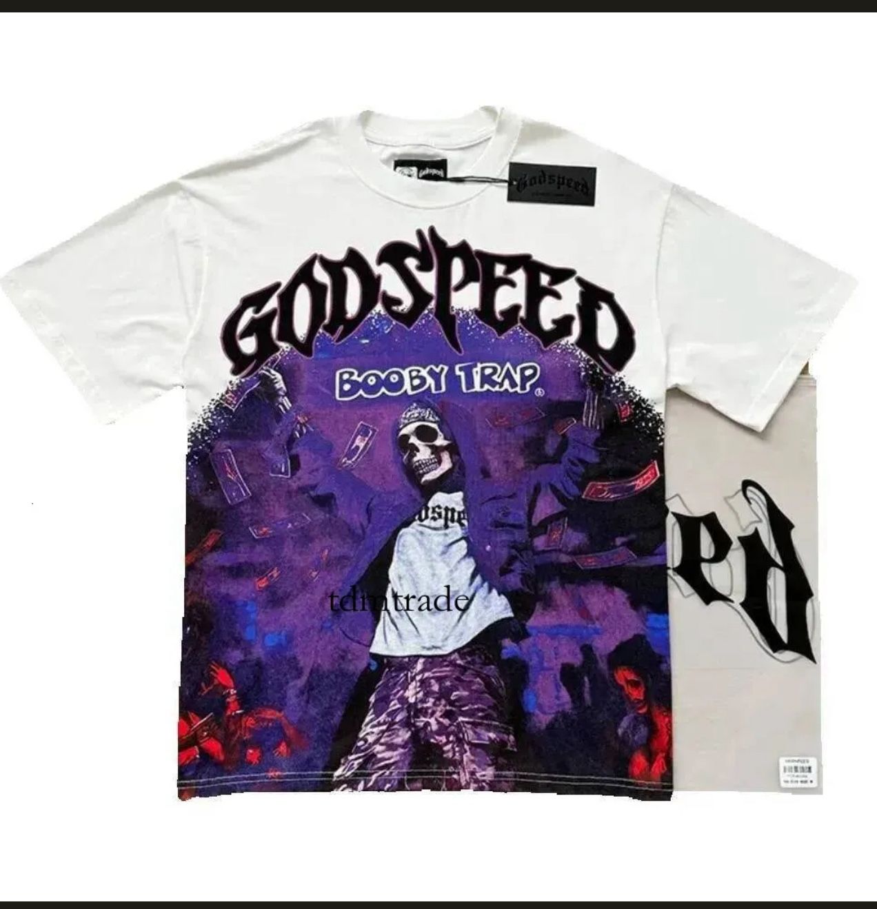 GODSPEED BOOBY TRAP WHITE TEE