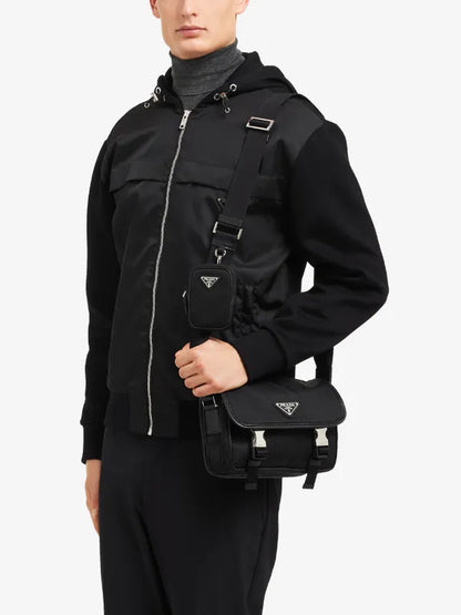 PRADA Re-Nylon and Saffiano leather shoulder