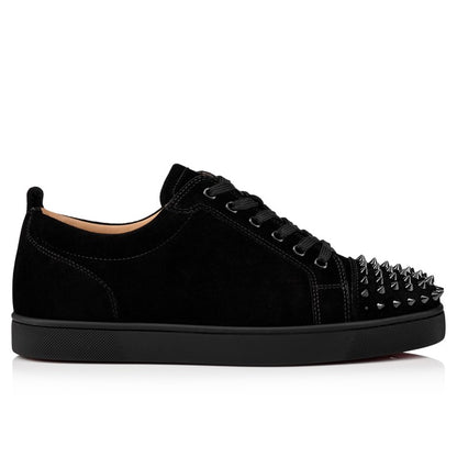 CHRISTIAN LOUBOUTIN LOUIS JUNIOR SPIKES BLACK CRYSTAL