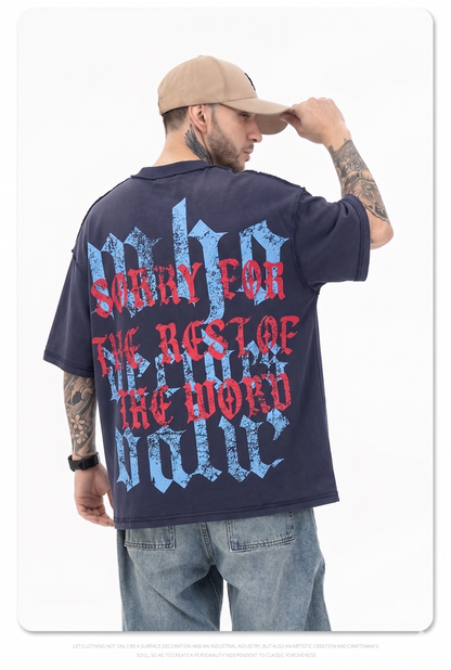 RARE SPACE SORRY FOR THE REST OF THE WORLD BLACK TSHIRT