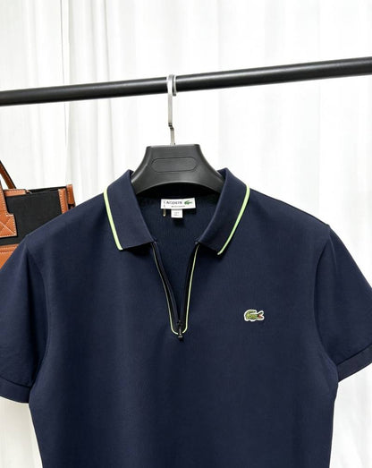 LACOSTE tipo polo zipper azul