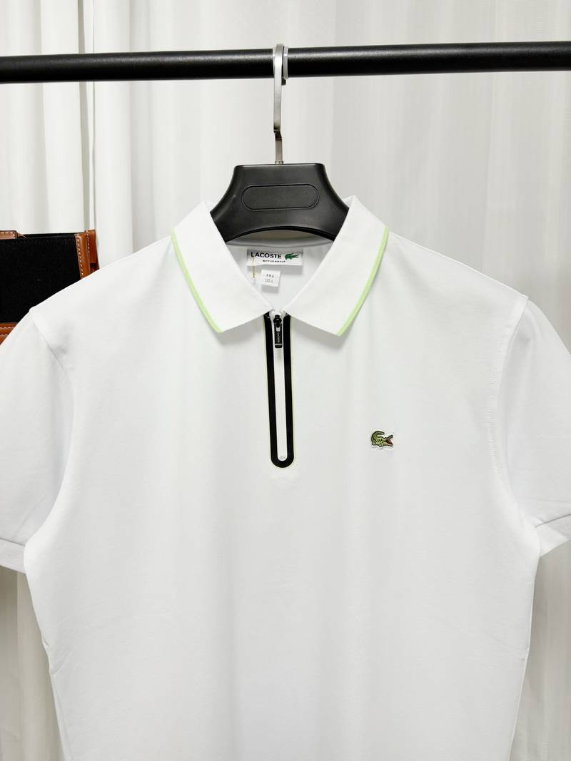LACOSTE Tipo polo blanca Zipper