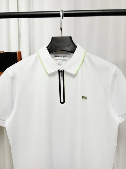 LACOSTE Tipo polo blanca Zipper