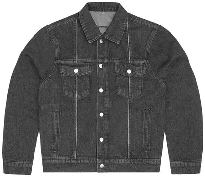 Corteiz C-Star Stitch-Down Denim Jacket 'Black'