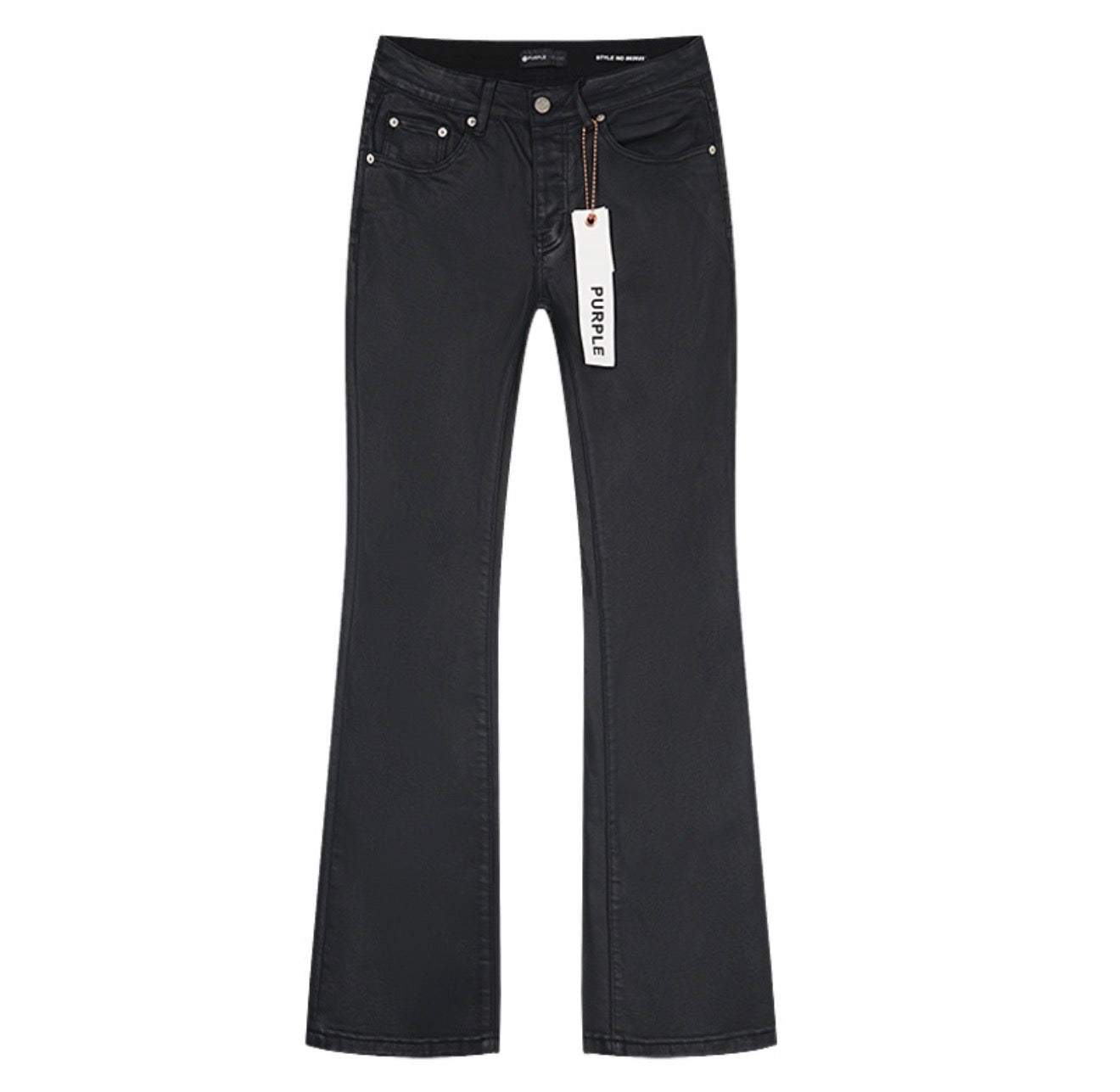Purple Jeans Black Flared PU718