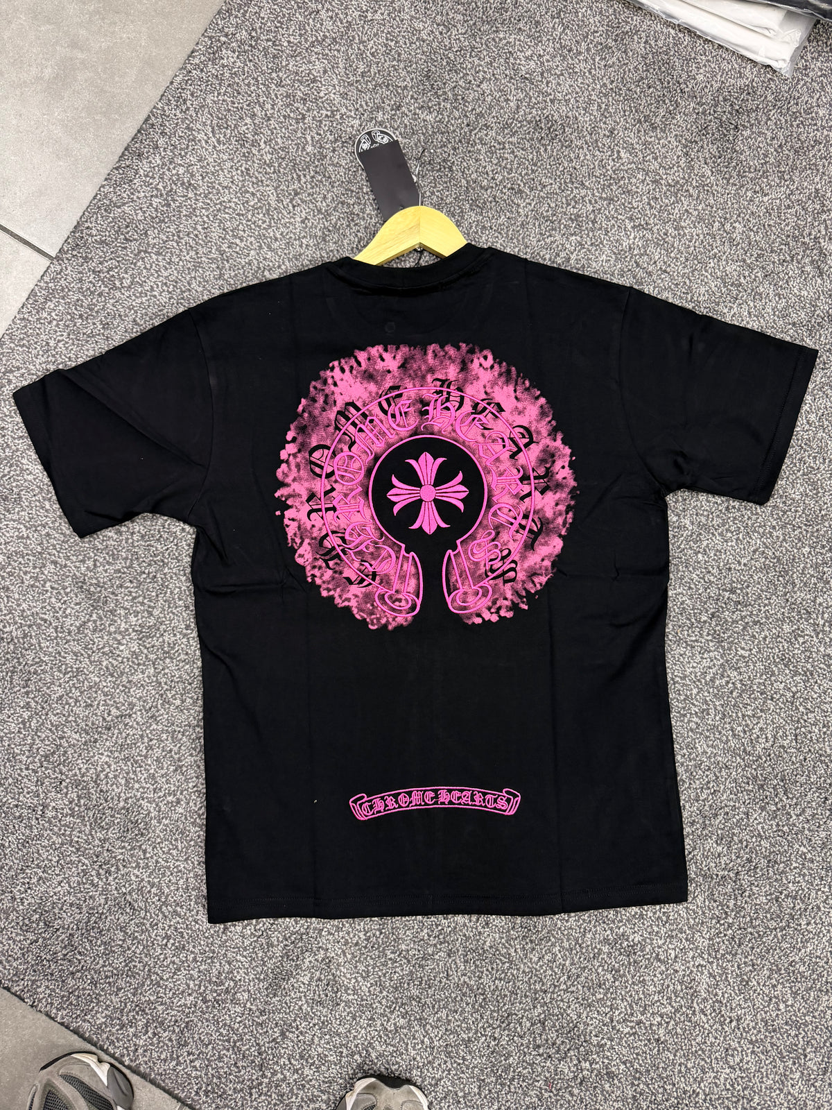 Chromehearts Embroidered Tshirt Pink
