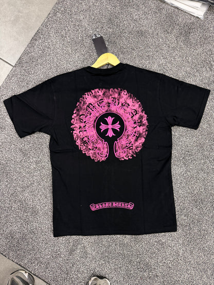Chromehearts Embroidered Tshirt Pink