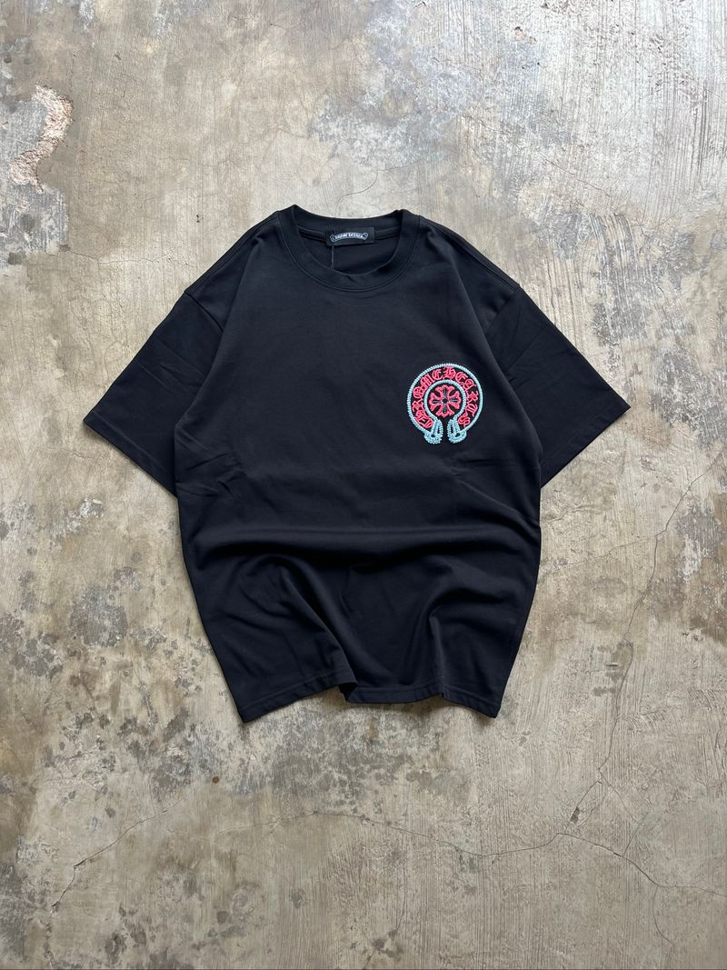 Chromehearts horseshoe pink/blue Tshirt