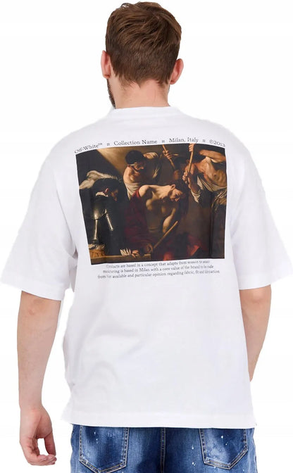 Off White Caravaggio Crownin Skate Short Sleeve White