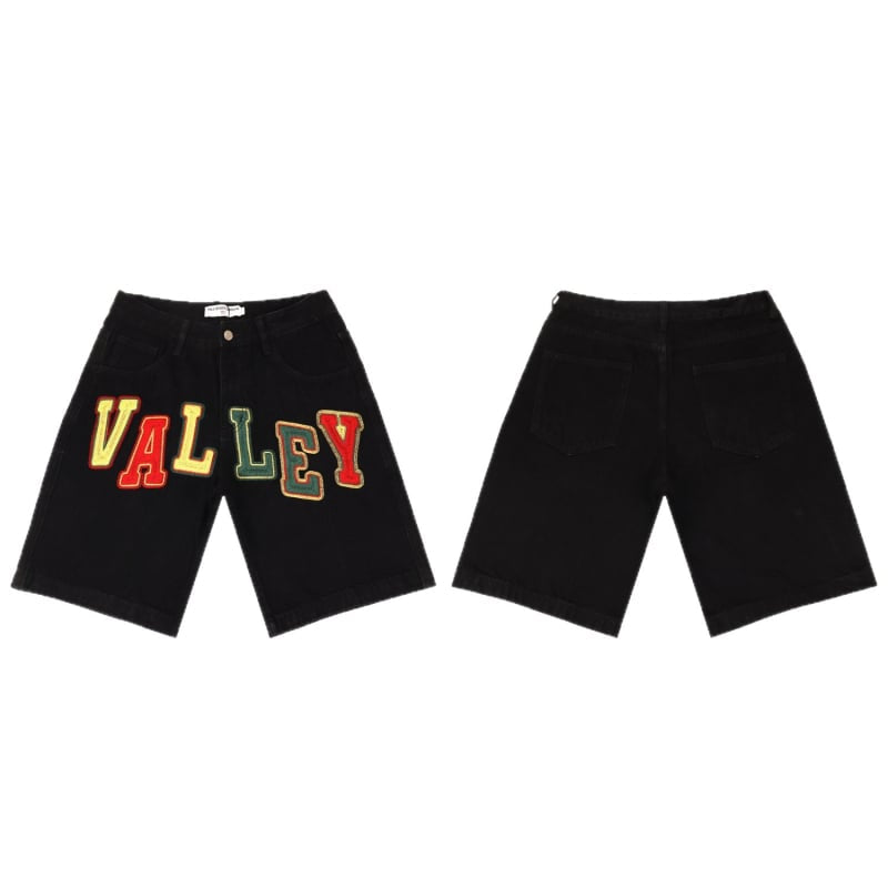 VALLEY DREAMS COLLAGE BLACK JORTS