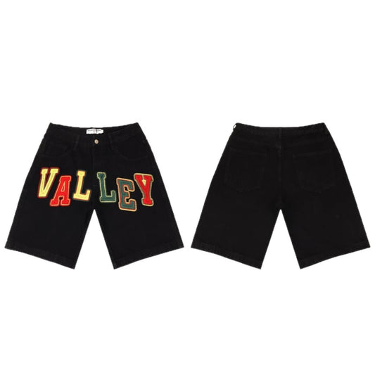 VALLEY DREAMS COLLAGE BLACK JORTS