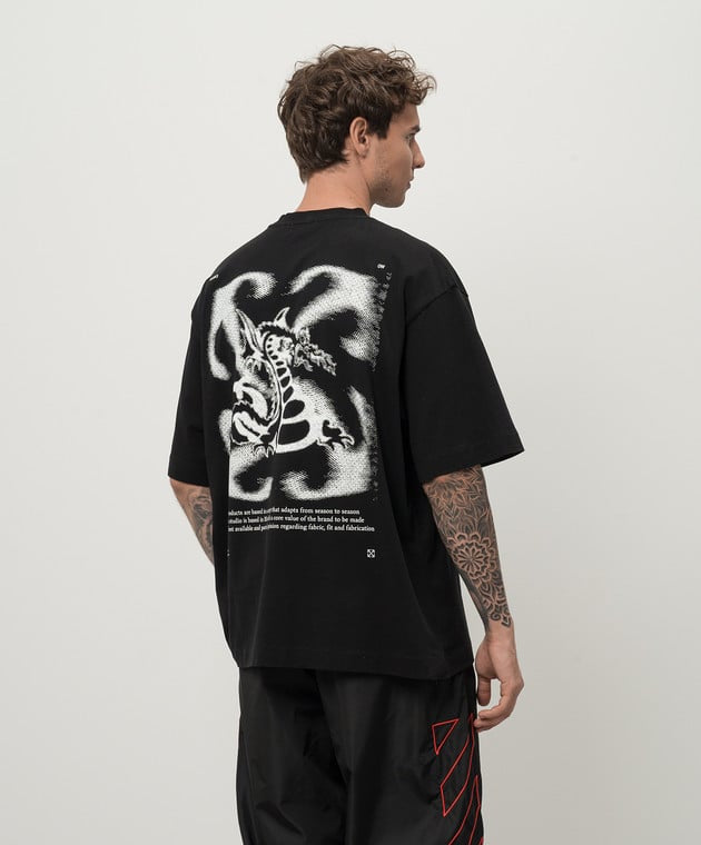 OFF WHITE DRAGON BLACK TSHIRT