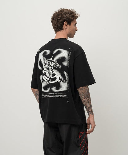 OFF WHITE DRAGON BLACK TSHIRT