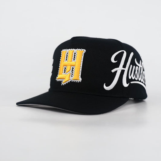 LIFE HUSTLERS HAT BLACK/YELLOW