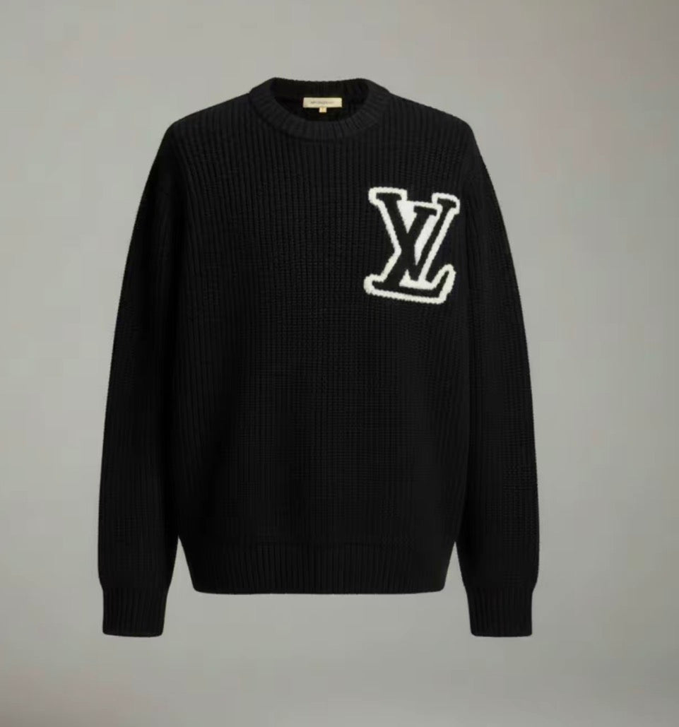 Louis Vuitton Wool Blend Crewneck Sweater 'Black'