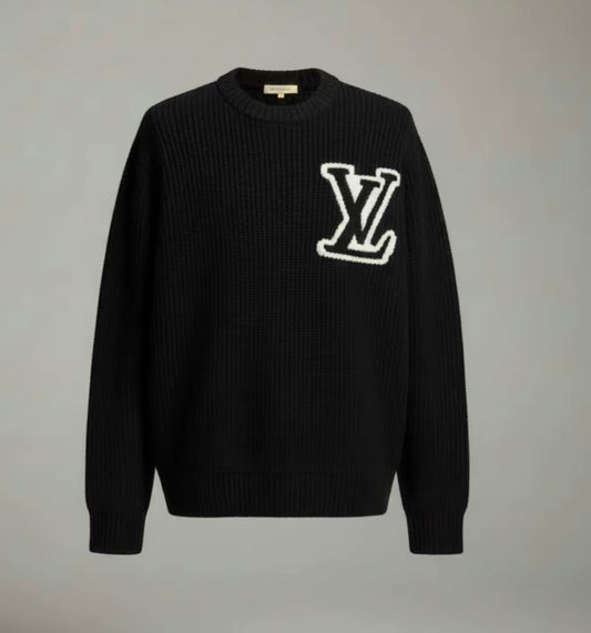 Louis Vuitton Wool Blend Crewneck Sweater 'Black'