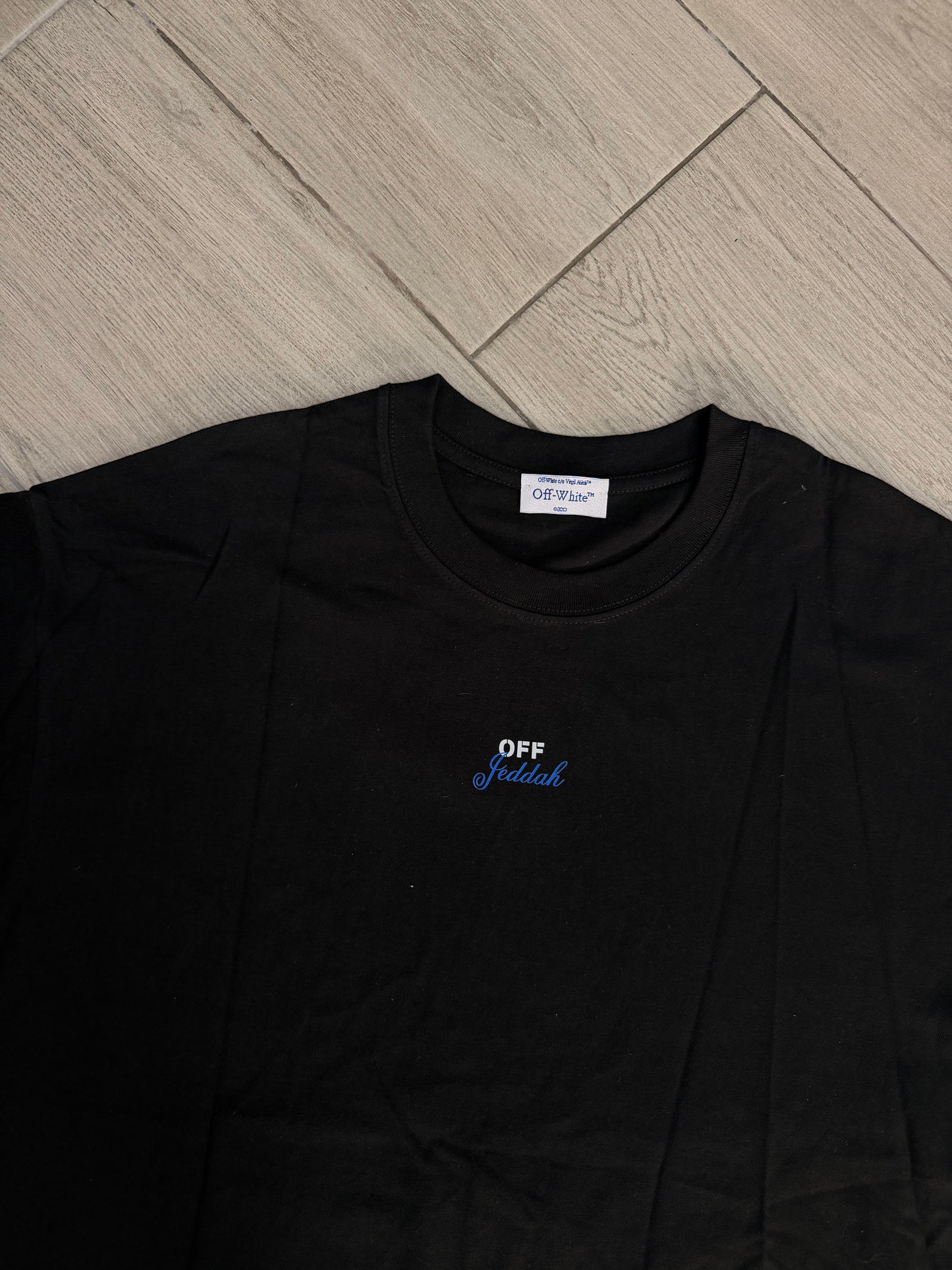 OFF WHITE JEDDAH GARMENT BLACK TSHIRT