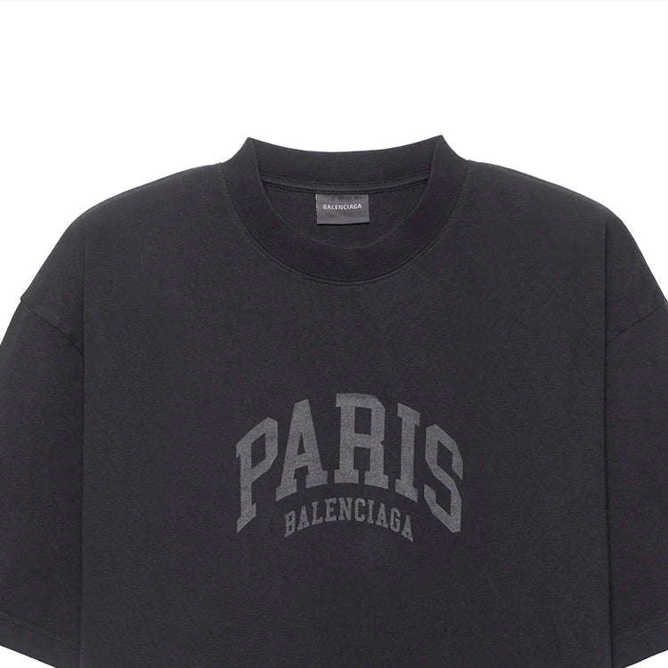 BALENCIAGA CITIES PARIS WASHINGTON GREY TEE